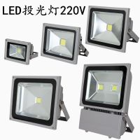 led投光灯户外防水100w射灯户外照明灯工厂灯七彩色照射灯照树灯