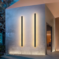 户外壁灯防水别墅墙壁长条壁灯室外庭院大门院子简约洗墙灯门前灯
