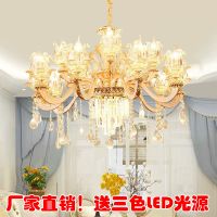欧式吊灯客厅吊灯玉石水晶吊灯锌合金大厅灯工程别墅大灯灯饰灯具