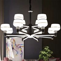 简约现代北欧个性客厅餐厅大气家用酒店led灯壁发光创意新款吊灯