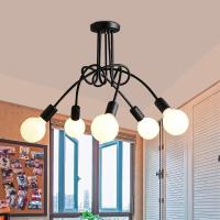 长期供应 铁艺蜘蛛吊灯 创意铁艺吊灯 卧室灯浪漫温馨