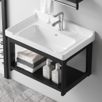 洗手盆柜组合挂墙式小号户型家用简易迷你陶瓷厕所阳台脸池支架盆