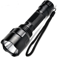 手电筒强光18650充电户外家用迷你骑行打猎巡逻探照照明防身