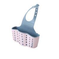 水池槽沥水篮置物架收纳架厨房用品|[单个试用装]颜色随机 龙头挂袋[双层]