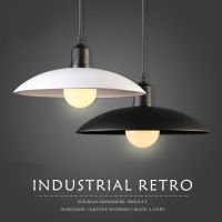工业风吊灯复古怀旧餐厅奶茶店单头铁锅盖吊灯酒吧台创意个性灯具