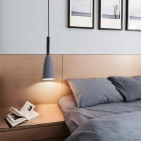 床头吊灯北欧卧室现代简约单头极简长线创意个性餐厅灯吧台小吊灯