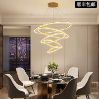 轻奢客厅吊灯现代简约创意个性餐厅灯北欧别墅楼梯灯店铺商用网红