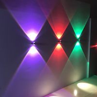 现代创意简约床头卧室客厅楼梯过道背景墙灯双面水晶壁灯装饰灯