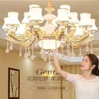 欧式吊灯客厅大气奢华家用卧室水晶锌合金别墅套餐厅现代简约灯具