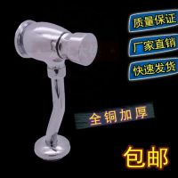 全铜小便斗冲水阀加长 小便器冲洗阀 手按式小便池延时冲水器