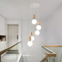 楼梯吊灯北欧客厅灯餐厅现代简约复式公寓别墅旋转楼梯间长吊灯