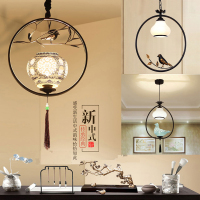 新中式吊灯小鸟餐厅茶楼阳台小吊灯走廊过道玄关隔断灯具客厅卧室