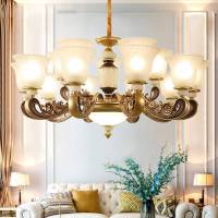 客厅灯欧式简约现代新中式大吊灯温馨别墅卧室灯饰餐厅灯具