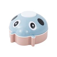 客厅创意多功能瓢虫糖果盒零食收纳盒干果盒分格多层水果盘沥水篮|(混色)北欧蓝+粉