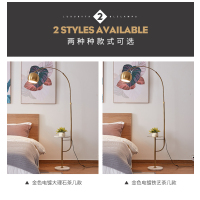 落地灯ins风网红钓鱼灯卧室书房落地台灯北欧立式客厅沙发灯