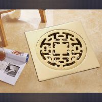 全铜地漏卫生间洗衣机防臭防虫深水铜芯浴室下落水不锈钢滤网三