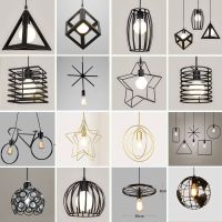 工业风小吊灯单个服装店装饰橱窗灯铁艺餐厅吊灯玄关过道吧台灯具