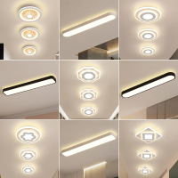 北欧过道吸顶灯长条入户led阳台灯走廊通道玄关进门厅衣帽间灯具