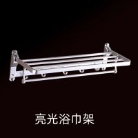 欧式毛巾架卫生间浴巾架太空铝三角架免打孔置物架套装|优质加厚亮光银色 双杆毛巾架+马桶刷+纸盒