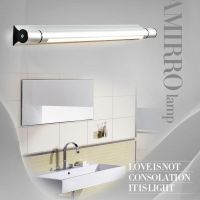 浴室卫生间简约厕所壁灯镜子化妆台灯管led镜前灯白暖三色变光