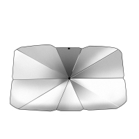 e车坊 汽车前挡风玻璃遮阳伞防晒隔热车载遮光伞挡银胶布有效隔热可折叠伸收自如不占空间 E-ZY0130(大号)