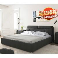 布艺床 北欧现代简约主卧储物床2米2.2大床头1.5米高箱卧室双人床欧因
