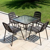 户外桌椅阳台庭院奶茶店桌椅咖啡铁艺室外家具伞露天花园休闲组合欧因