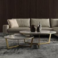 几组小圆大理茶台户型大简约网红大小组合小户现代客厅茶几圆形北欧因