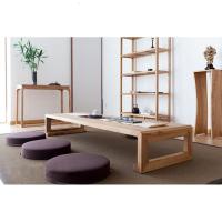 新中式禅意榻榻米简约小户型飘窗桌实木日式阳台小茶几矮桌茶台欧因