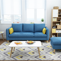 韵友北欧小户型布艺沙发简约现代双三人服装店铺客厅组合整装可拆洗欧因