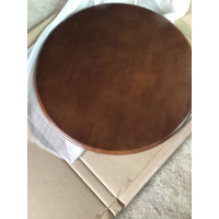 圆餐桌面实木小转盘现代中式圆形旋转圆盘胡桃海棠原木家用旋转台欧因