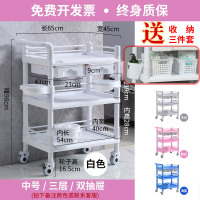 小推车院推车置物架小气泡仪器架子三层手推多功能工具车欧因