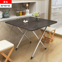 折叠桌靠边站餐桌简易家用小户型2人4人摆摊便携正方形吃饭小桌子欧因