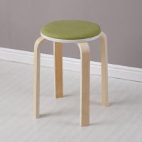 简易实木凳子家用板凳时尚创意餐桌凳高凳加厚登子圆凳子欧因
