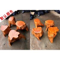 云青丞 天然根凳子树根坐登花架底座实木圆墩子原木树桩木桩木头树墩登欧因