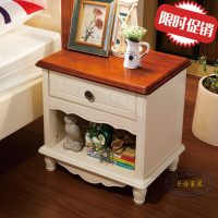 地中海床头柜储物柜床边柜 不单卖卧室家具定制 床头柜 组装欧因