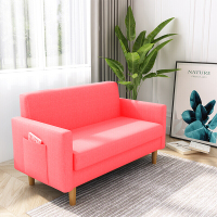 小户型卧室布艺客厅出租房服装店现代简约单人沙发椅欧因