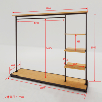 简易衣架衣帽架落地卧室挂衣架简约现代家用衣帽间衣服收纳架子欧因