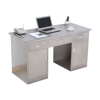 集恒不锈钢办公桌 电脑桌实验桌不锈钢作台防腐防锈无尘工作台欧因