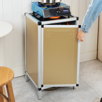 铝合金柜子煤气瓶柜煤气罐柜液化气罐柜厨房灶台柜餐边柜茶水柜水桶柜简易置物柜米桶柜单灶台置物柜欧因