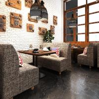 奶茶店桌椅组合简约现代沙发餐饮休闲西餐咖啡厅沙发清新网红卡座欧因