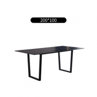 简约现代6人轻奢家用饭桌极简餐桌岩板餐桌长方形 小户型欧因