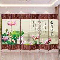 手工编屏风中式屏风折叠养生屏风隔断双面针灸足疗会馆屏风欧因