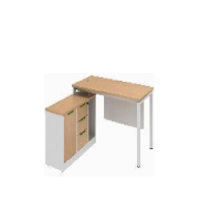 侨蓝登1.3米简易办公桌HY-281办公桌