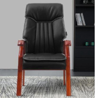 侨蓝登会议椅LD-107实木办公椅