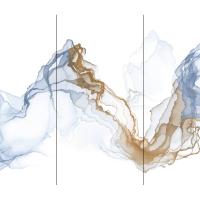 蚂蚁乐居瓷砖贵族系列中式山水画3d拼接电视墙瓷砖客厅1200*2400
