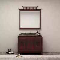 蚂蚁乐居贵族系列浴室柜新中式浴室柜组合落地式洗手洗脸盆卫生间轻奢岩板洗漱台卫浴MY-YSG-VG-1831