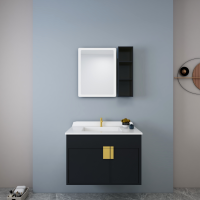 蚂蚁乐居理想家系列浴室柜轻奢现代不锈钢浴室柜组合北欧卫浴柜洗脸盆岩板洗手池洗漱台MY-YSG-VG-1908