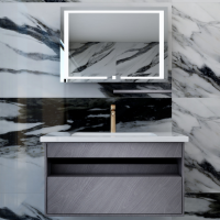 蚂蚁乐居奢华系列浴室柜组合卫生间洗漱台洗脸池洗手台盆柜轻奢一体盆镜柜MY-YSG-VG-1937