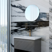 蚂蚁乐居理想家系列浴室柜简约现代洗脸盆组合岩板一体浴室柜轻奢洗手台卫生间吊柜挂墙MY-YSG-VG-1950